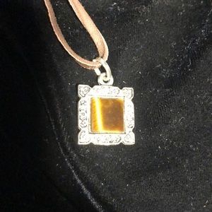 Tigers Eye “squared” Necklace